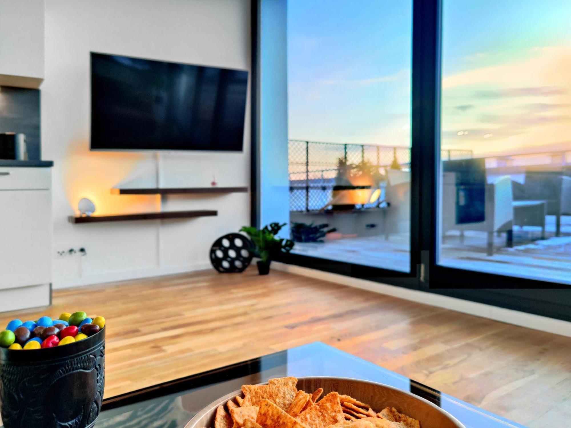 Maisonette-Penthouse Inklusive Whirlpool Ueber Den Daechern Von มัคเดอบวร์ก ภายนอก รูปภาพ